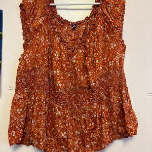 floral peasant Old Navy  plus size top